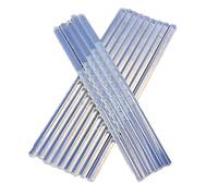 vreplrse 10pcs/set Hot Glue Stick Transparent White Black Yellow Strong Sticky Force Heat Resistant Adhesive Stick 7mm/11mm