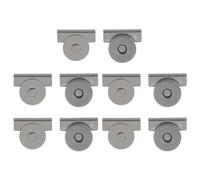 vreplrse 10pcs/Set Metal Seamless Magnetic Buckle Easy Install Fashionable Look No Sewing Required Metal Magnetic Bag Clip Alloy, Gun Color