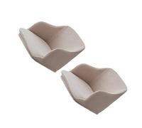 vreplrse 2X Full High Elastic Armchair Cover for Total Protection Easy Care Polyester Curved Stretchy Chair Cover Armchair Covers, Light Khaki