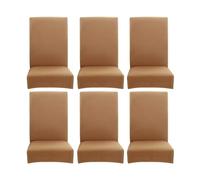 vreplrse 6piece One Size Fits All Chair Covers Various Dining Room Chairs Dining Room Chair Covers Polyester Elastic Chair Cover
