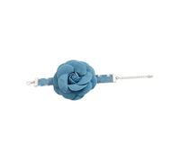 vreplrse Adjustable Chain Bracelet Simple Shape Elegant Making Statement At Parties And Evening Gatherings Adjustable For Women Bangle Is Made Of Denim Blue Flower Bracelet Daily Wear Stylish Trendy