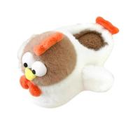 vreplrse Autumn Winter Antislip Thick Soled Slippers Womens Cute Chick Indoor and Outdoor Relaxation These Slippers Feature Unique and Whimsical Lifelike Details of Chick Head, EU 38 to 39