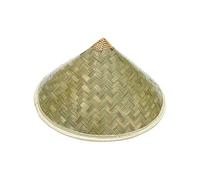 vreplrse Bamboo Braided Hat Bamboo Gardening Hat Travel Outdoor Activities Climbing Hills And Farming Tapered DIY Arts Crafting Wide Brim Cap Headwear Thick Fishing Tourism, Green, 42cm for Adults