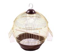 vreplrse Bird Cage Parrot Birdcage Bird Cage With Food Bowl Budgies Durable Metal Electroplated Gold Shine Adds Style To Space Hanging Hook Parrot Parakeets Cockatoos Cockatiel