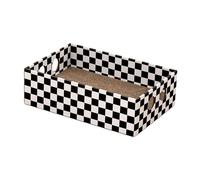 vreplrse Cat Scratch Pad Cardboard Scratch Box Small Medium Large Cats Sturdy Durable Lounge Bed With Easy Access Cat Scratcher Cardboard Small Medium Large Cats, Black and White, 47x31.5x14cm