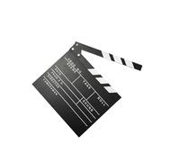 vreplrse Clapperboard Video Background Movie Directors Clapboard Must Have Item For Film And Television Productions Professional Movie Film Directors Clap Board, Black English, 20x20cm