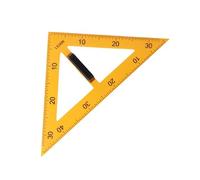 vreplrse Durable Compass Triangle Protractor Ruler Tool for Drawing Clear Lines and Angles During Math Lessons Drawing Math Geometry Tool Big Size Teacher Aids, Yellow, 45 Triangle