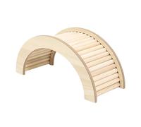 vreplrse Hamster Hideout Cage Accessories Fun Exploring Toy Small Animal Habitat Easy To Clean Smooth Wood Decoration Small Animal Hideout Activity Platform Guinea Pig, wood color, 15x15x1.5cm