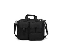 vreplrse Laptop Bag Waterproof Multifunction Large Capacity Computer Backpack Hardware Buckle Multi Pockets Patch Carry Bags Camping, Black
