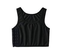 vreplrse Lesbians Short Wrapped Vest Summer Corset Breathable Chest Shaping Underwear Clothes Adjustable Tops Running Casual, Black S