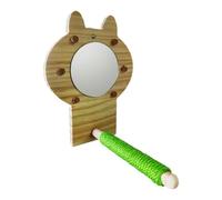 vreplrse Macaws Budgie Finches Perch Wood Play Stand Offering Endless Entertainment Through Engaging Mirror Play Bird Mirror Perch Toys Lovebirds Cage Accessories