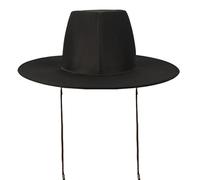 vreplrse Merge Tradition And Trend Black Top Hat Influenced By Korean Drama Kingdom Chosun Dynasty Traditional Hats Dynasty Hat Korean Drama Kingdom Flat Top, black, M（56-58cm）