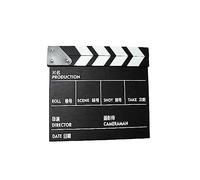 vreplrse Movie Clapperboard Professional Printed Pattern Wood Video Shooting Director Clapperboards Scene Boards Accessories, Small Chinese black, 20 * 20CM