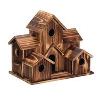vreplrse Natural Wooden Bird House Attract Feathered Friends Making Decoration For Gardens Or Homes. Add More Color To Yard, type+1