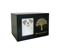 vreplrse Pet Cremation Urn Dogs Cat Ashes Keepsake Box Photo Frame Safe Closure Durable Portable Wooden Board Pet Cremation Box Is Made Of Wood Funeral Remembrance Cinerary Casket For Ashes