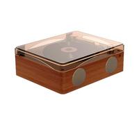 vreplrse Portable CD Player Retro Easy To Controls High-fidelity Sound Cd Players For Home ABS Player Portable 2000mA Battery, brown