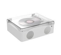 vreplrse Portable CD Player Retro Easy To Controls High-fidelity Sound Cd Players For Home ABS Player Portable 2000mA Battery, white