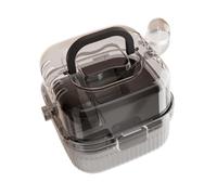 vreplrse Portable Double Layer Hamster Cage With Transparent Lid Spacious Large Habitat Openable Top Easy To Clean Ventilation Portable Large Hamster Habitat Spacious Versatile, black