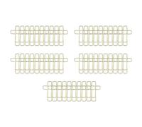 vreplrse Portable Office Stationery Paper Clip Cute Features Functionality For Scrapbooks And Notebooks Function On Scrapbooks Paper Clips School Supplies Binder Clip Bookmark, Golden, 2x3.4cm