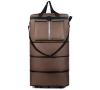 vreplrse Scalable Move Swivel Wheel Capacity Trip Bags With Waterproof Bag Foldable Two - way Ideal Men and Traveling by, brown