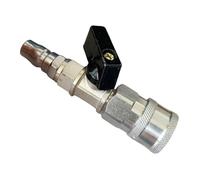 vreplrse Stainless Steel Quick Connector Ball Valve Switch Easy Install For Power Washer H Control Ball Valve Is Easy To Open And Cl. Provides Leverage At High Pressure, Style D