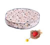 vreplrse Two-in-One Interactive Cat Toy For Playful Kitties Cat Accessories Cat Supplies Cat Tunnel Cat Toys For Cats, type+4【a ball】