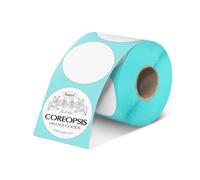 Vretti 50x50mm Thermal Sticker Labels,400 PCS/Roll,Self-Adhesive, Circle Label Stickers Thermal Paper,Compatible with Vretti, for QR Code,Storage,Logistics, Inventory & Retail