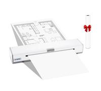 vretti T81 Portable Printer A4, Inkless Printer A4,Compatible with Android & iOS, for Travel,Home,Photo,Study