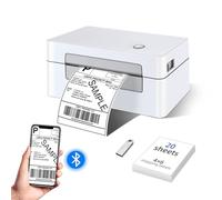 vretti Thermal Label Printer 4x6 for Shipping & Postage | Royal Mail, Vinted, Amazon, eBay | USB & Bluetooth Label Machine (40-110mm) | No Ink & Ultra-Durable Print Head