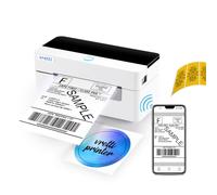 vretti Thermal Label Printer WIFI, Shipping Label Printer, WiFi & USB for Royal Mail, Vinted, Amazon, No Ink/Toner, 99.99% Scan Success, 3x Longer Lifespan,Compatible with Android and Windows