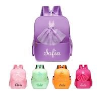VRFASHION Personalized Ballet Dance Backpack for Dancer w/Embroidery Name
