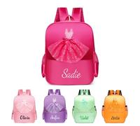 VRFASHION Personalized Ballet Dance Backpack for Dancer w/Embroidery Name