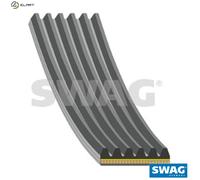SWAG Autoteile Multi-ribbed V-belt 33 10 8870 EPDM 6PK903 for 1.4L/1.6L 4cyl