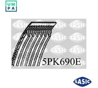 VRIBBED BELT 5PK690E FOR FORD FXJA/FXJC/FXJB 1.4L 4cyl FUSION