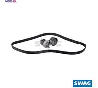 SWAG Autoteile V-ribbed Belt Set 33 10 3943 for K9K612/830/646/647/656/657/626/838/872 1.5L