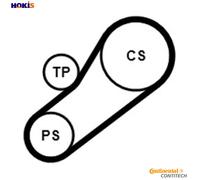 VRIBBED BELT SET 4PK735K1 FOR FORD HJBB/HJBA/D6BA/HJBC 2.0L 4cyl MONDEO III