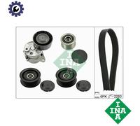 Ina V-Ribbed Belt Set 529 0115 20 with Freewheel Pulley for Mercedes-Benz C-Class 2.1L