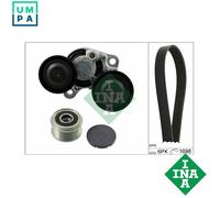 Multi-ribbed V-belt kit with freewheel belt pulley 529 0206 20 INA for BMW 5 3