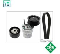 Drive Belt Kit fits SMART FORTWO 9 2014 on M281.910 Set INA 117507306R Quality