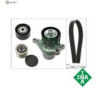 INA V-Ribbed Belt Set 529 0423 20 – Multi-ribbed kit with freewheel pulley