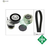 INA V-ribbed Belt Kit 529 0466 20 - Freewheel Pulley - for SKODA, VW
