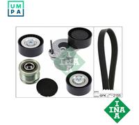INA Multi-ribbed V-belt Kit 529 0479 20 with Freewheel Belt Pulley