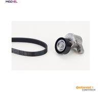 Multi-ribbed V-belt kit incl. tensioner pulley 6PK1080K4 CONTINENTAL CTAM for VW
