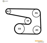 CONTITECH 6PK1873K5 V-Ribbed Belt Set