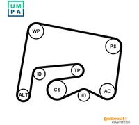 Contitech 6PK2155K1 Accessory Belt Kit