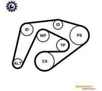 ContiTech V-Ribbed Belt Set 6PK2260K3 for Mercedes-Benz Sprinter