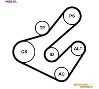 VRIBBED BELT SET 7PK1795K2 FOR RENAULT DUSTER/SUV KAPTUR LAGUNA/II/Grandtour