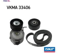 SKF V-Ribbed Belt Set VKMA 33406 – Fits Citroen C-Crosser & Peugeot 4007
