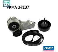 V-Ribbed Belt Set SKF VKMA 34107 Fits Ford Focus Tourneo Connect Transit Connect