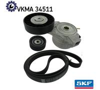 Multi-ribbed V-belt kit VKMA 34511 SKF for SAAB 9-3 9-3 Cabriolet